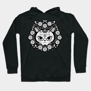 Day of the Dead kitty Hoodie